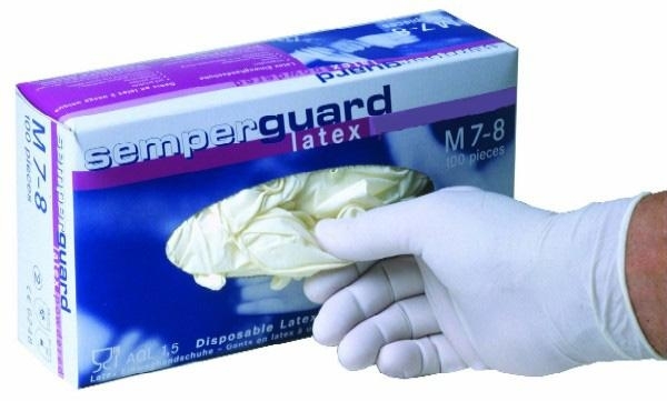 controleren Gewoon overlopen aankomst Semperguard Latex Handschoenen – Poedervrij [Maat S of M ] – ROCAS Nederland