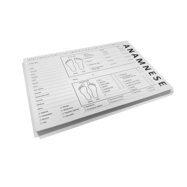Anamnese / patientenkaarten - 50 stuks - Mat papier