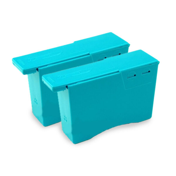 Mesafhaler / mesdispenser ( turquoise ) - 2 stuks