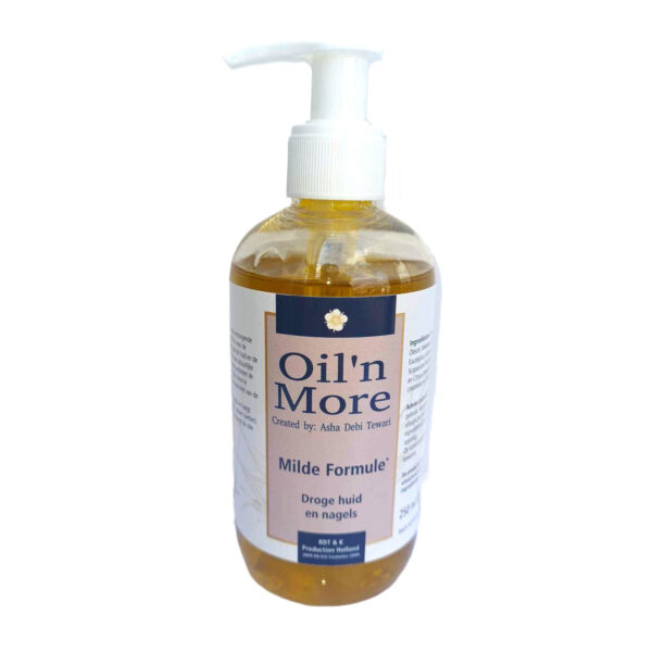 Oil 'n More - MILDE formule Droge huid & Zwemmerseczeem 250 ml. met pompje