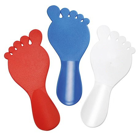 Schoenlepel in voetvorm in 3 kleuren - 10 stuks