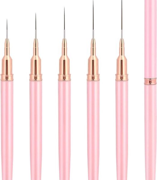 Nail art Penseel - Roze - 25mm