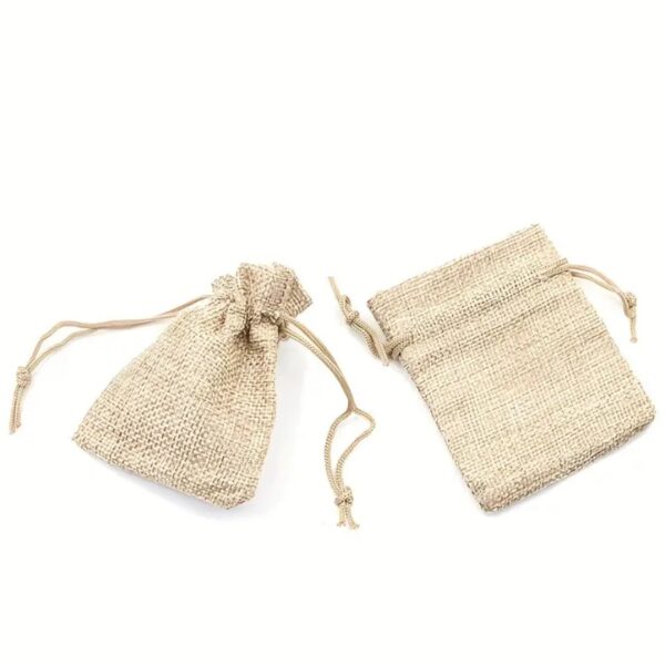 Jute zakjes  - 10 stuks - 1   1 gratis