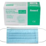 Romed Mondmaskers - 3 laags met oorlussen Type IIR - 50 stuks