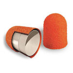 Slijpkapjes oranje - 7mm rond - zakje 10 stuks